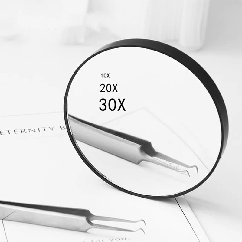 BAADE Magnifying Mirror with Suction Cup Compact Durables Travel Makeup Mirror for Plucking Eyebrows Removing Blackheads 30X