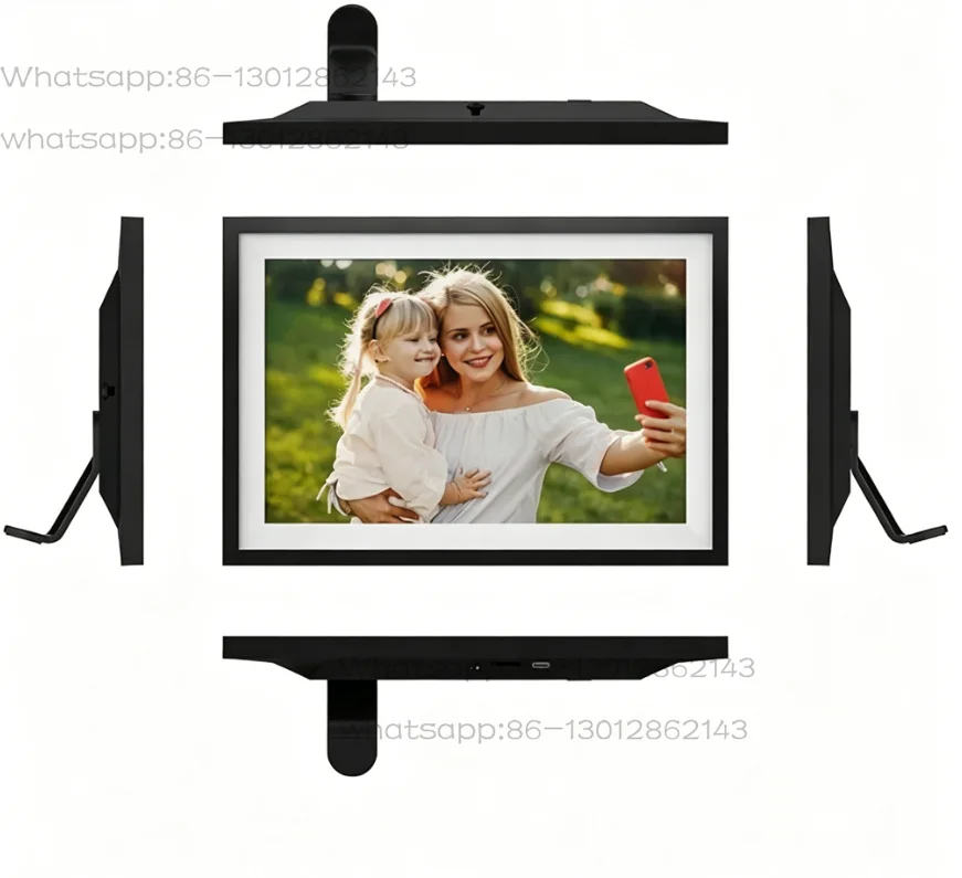 10.1 inch WiFi digital cloud photo frame HD electronic album APP remote transfer photos videos horizontal vertical placement
