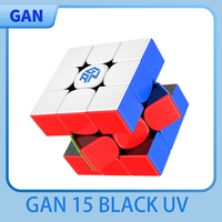 [JudyCube] NEW GAN15 Maglev UV Magnetic Magic Speed Cube Gan 15 black Core Stickerless Professional Fidget Toys Cubo Magico
