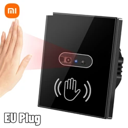 Xiaomi-Interruptor Inteligente de Luz de Parede com Painel Sensor Infravermelho, UE 90-250V, Fio Neutro, Nenhum Toque Necessário, Smart Home