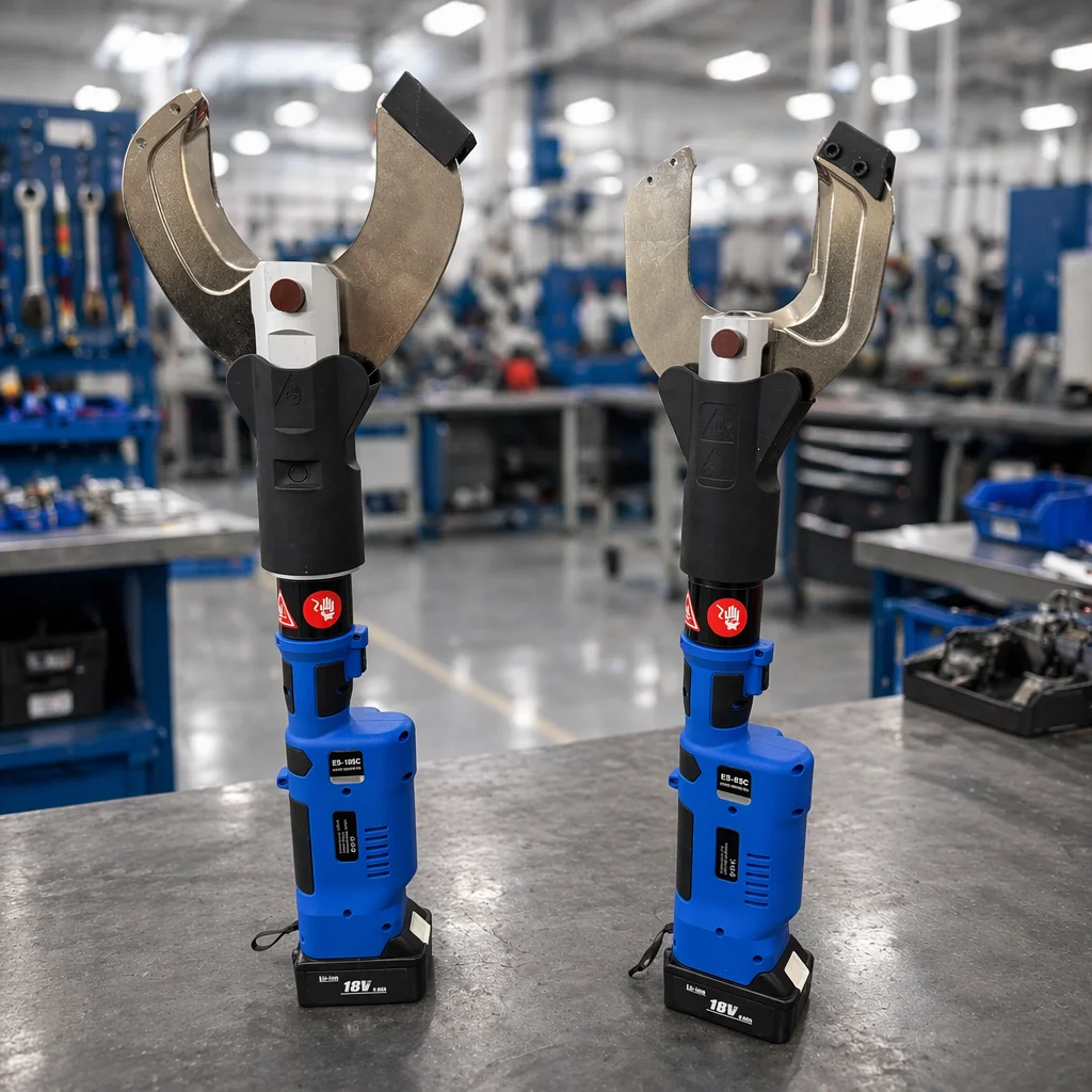 Professional Cordless Cable Cutter ES-85C ES-105C Battery Operated Hydraulic Cable Cutter