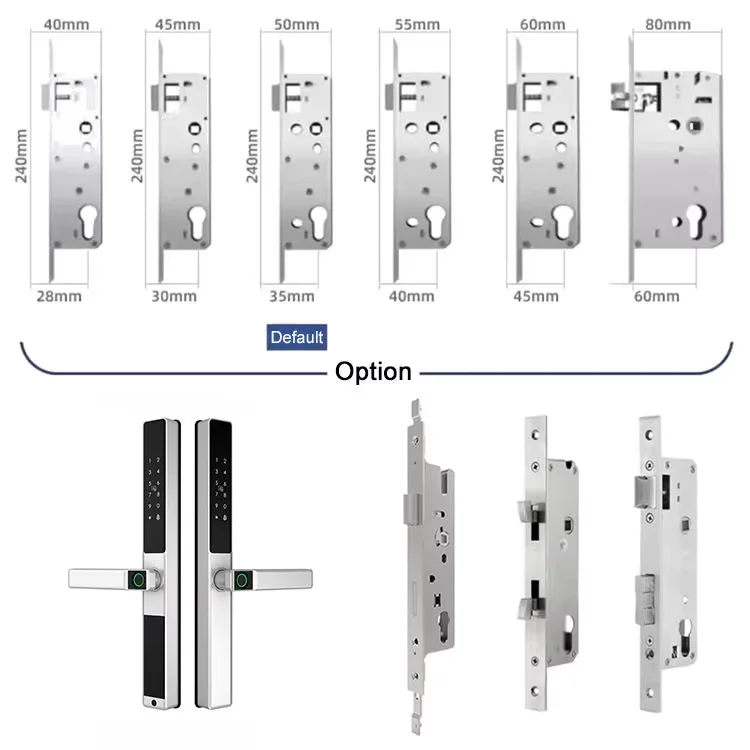 Enrique Double Side IP65 Waterproof Outdoor Aluminum Sliding Door Lock Tuya TT LOCK Digital Password Fingerprint Smart Lock