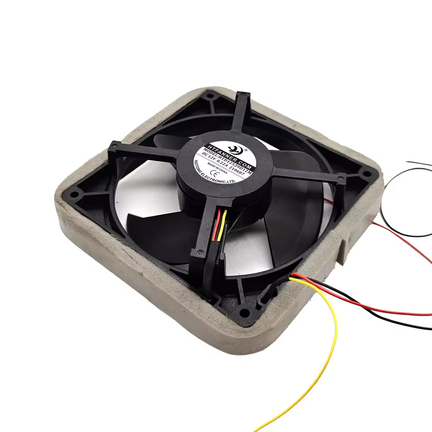 New For HTD12539D12M DC12V 0.22A suitable for refrigerator fan, 3-wire refrigerator fan