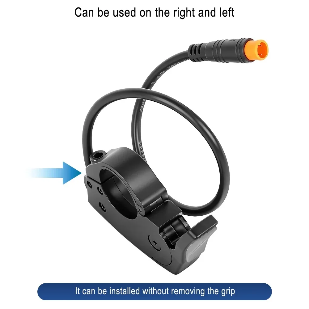 TT009 Finger-Gashebel Universal 36V 48V 60V 72V Elektrofahrrad Roller 3-Pin Beschleuniger Links Rechts 22mm Lenker Ersatzteile – Detail 5