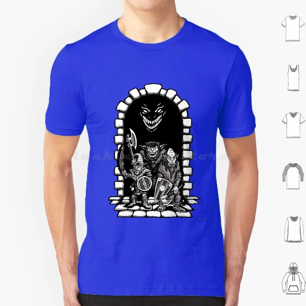 Camiseta Denizens de gran tamaño, 100% algodón, Dnd Gygax Greyhawk, espada, hechicería, Rpg, D20, juego de rol, dragón, Goblin, Hobgoblin