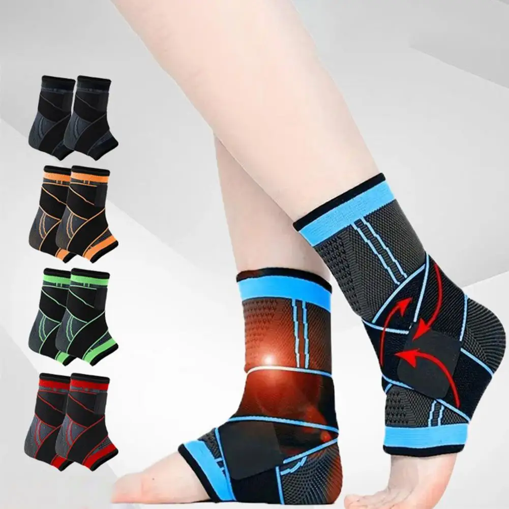 

34-46 Ankle Brace Sprained Ankle Compression Sleeve Adjustable Foot Wrap Support Plantar Fasciitis Relief Tendonitis Arthritis