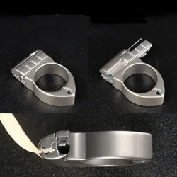 New Safety Leisure Finger Ring Slingshots Titanium Alloy Shooting Catapults