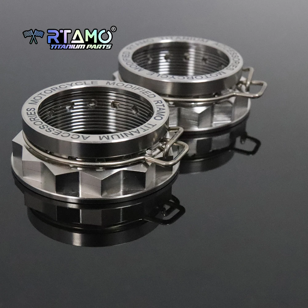 RTAMO Gr5 Titanmutter M48 Hinterachsmutter-Clips Passend für Ducati Panigale Streetfighter V4/V2 Hochfeste Motorrad-Zubehörteile – Detail 3