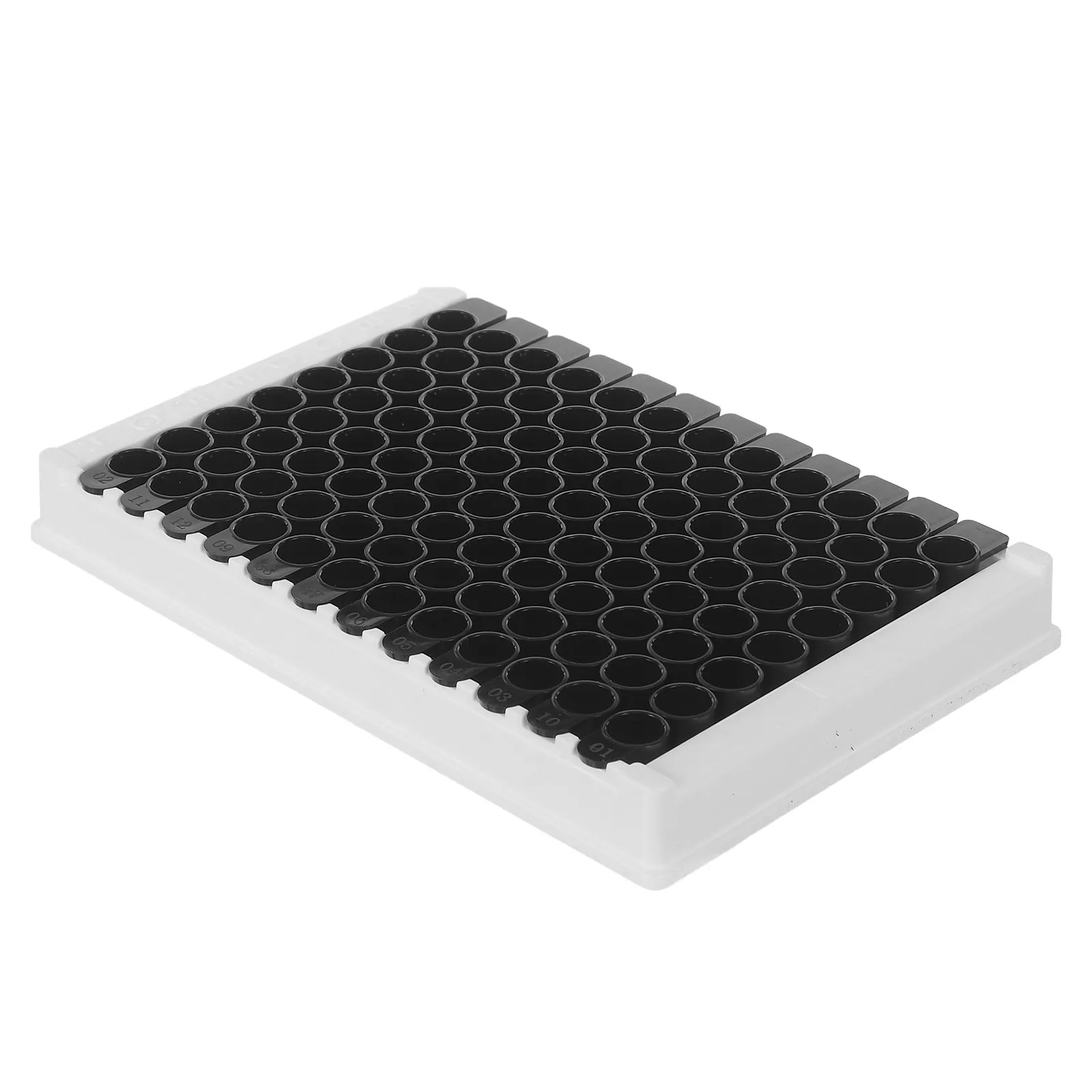 Detachable 96-Well Elisa Plate Black Bottom Medium-Binding Polystyrene Microplate for Fluorescence Chemiluminescence Chemical