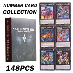 148Pcs Yugioh Card Game English Collection YU GI OH Monster Trading Adult Red Stamped Board Regular Card Duel Gift 2024