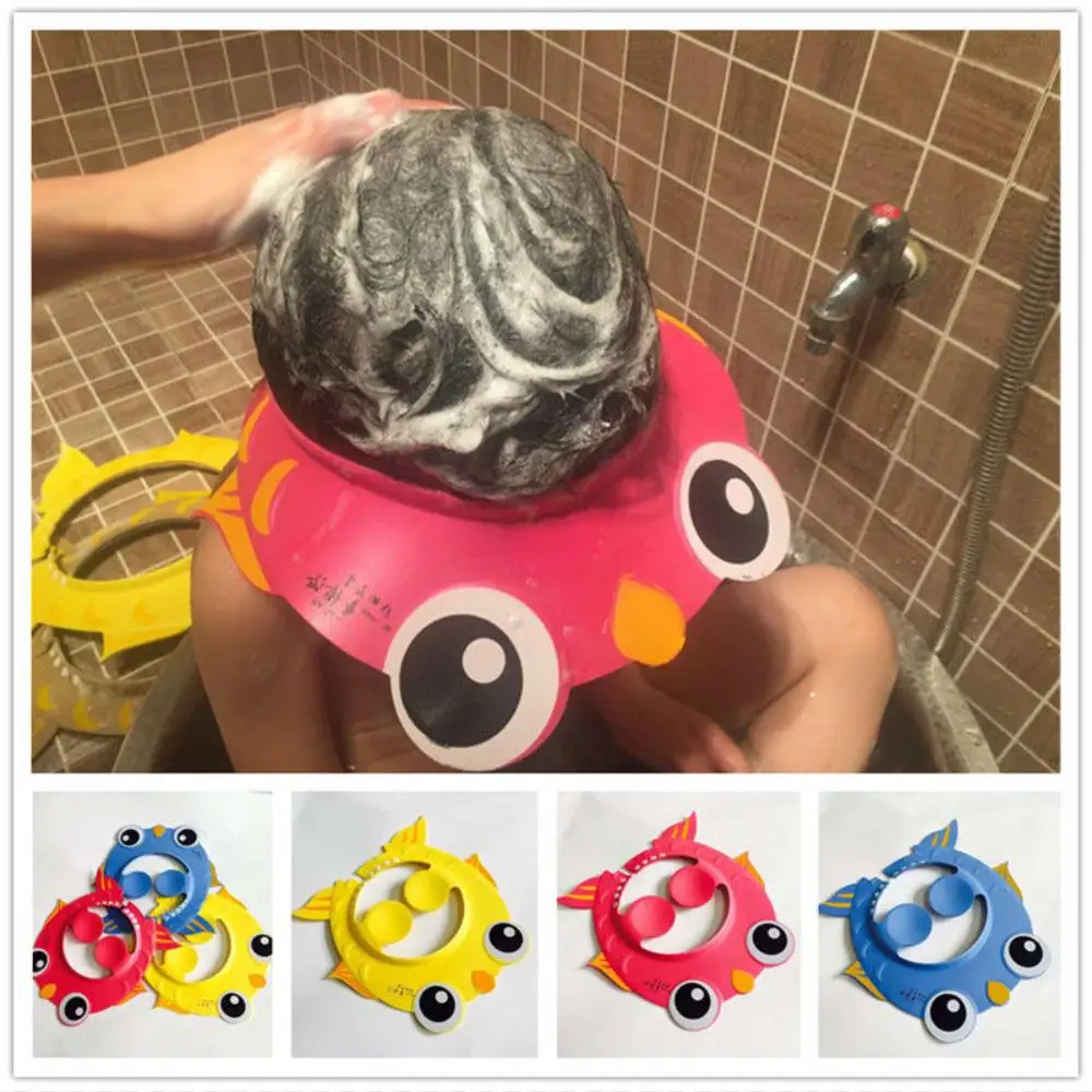 

1Pcs Wonderlife pudcoco Newest Arrivals Hot Babies Children Kids Safe Shampoo Bath Bathing Shower Cap Hat Wash Hair Shield