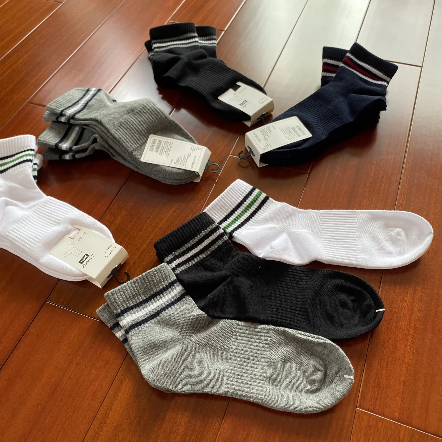 

Comfortable High Elastic Breathable Sweat Absorbent Men's Sport Mid-Calf And ort Sos Tee Pairs Pa Spring Summer Autum...