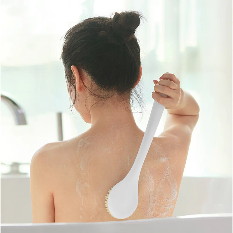 Bath brush long handle soft hair bath brush bath towel adults rub their backs and mud without asking people to wash their backs