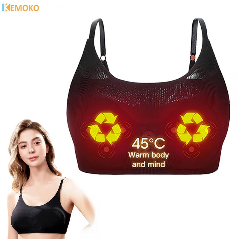 Breast vibration massage bra electric bra massage infrared heating breast expansion stimulator anti sagging breast care vibratio