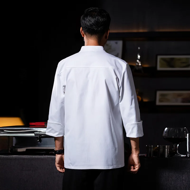 Chef vêtements de travail à manches longues automne hiver Restaurant Cuisine Cuisine occidentale Cuisine restauration cantine cuisson gâteau pain vêtements