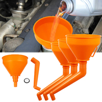 130/145/160mm Plastic Car Motorcycle Refueling Engine Oil Funnel Universal Gasoline Funnel with Filter Change Fill Tools