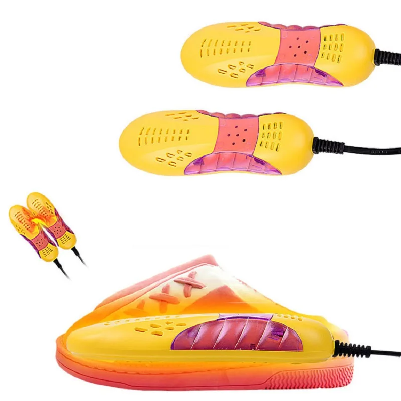 

EU/US Plug Race Car Shape Voilet Light Shoe Dryer Foot Protector Boot Odor Deodorant Dehumidify Device Shoes Drier Heater