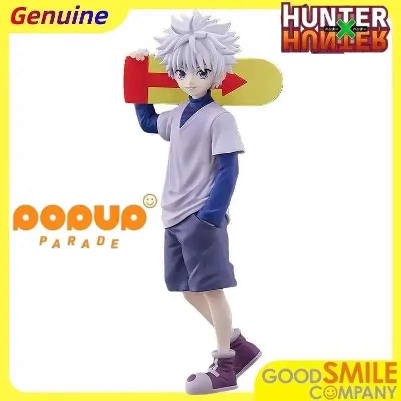 【100%original】GOOD SMILE COMPANY  Hunter × Hunter - Killua Zoldyck Pop Up Parade L H=21CM Garage Kit Action Figure Gifts Toys