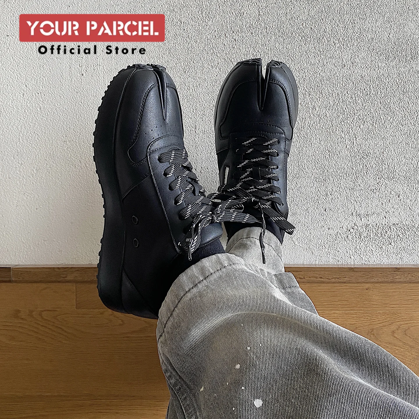 Tabi shoes for men autumn new style casual sports shoes women's white board shoes fashion split toe series unisex trendy brand