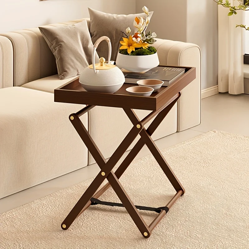 

Стильный складной бамбуковый журнальный столик – портативный дизайн для использования в помещении/на улице, экономия места в гостиной, на балконе