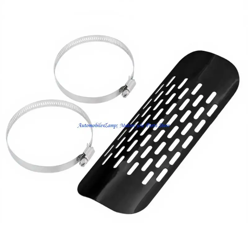 H7BD Universal Motorcycle Exhaust Pipe Guard Heat Cover Muffler Protectors Guard Modification Accessory