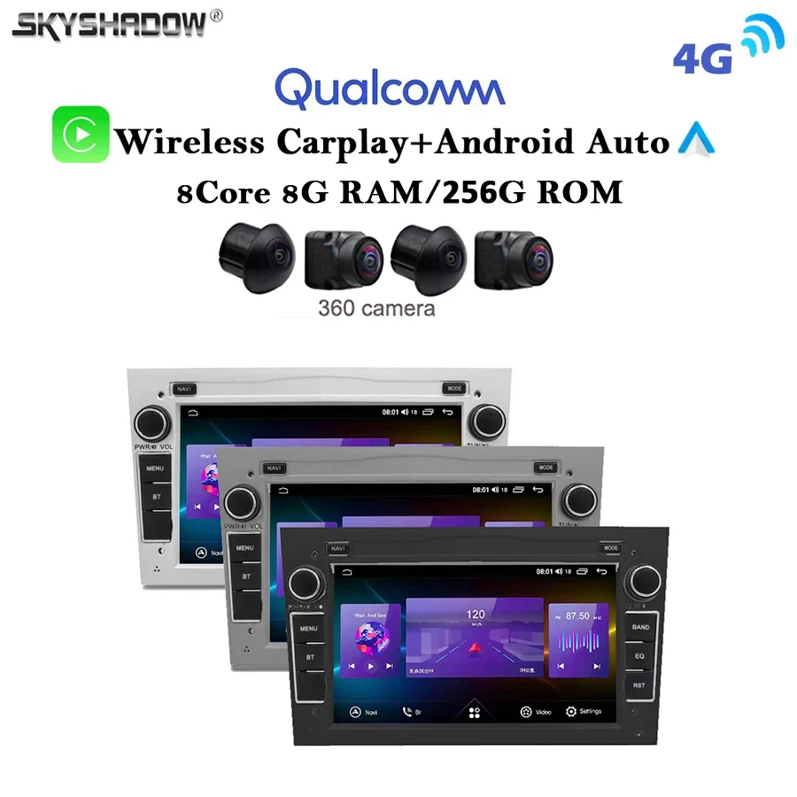 12G+256G Carplay Auto Android 13.0 IPS DSP Car DVD Player GPS WIFI Bluetooth RDS Radio For Opel Zafira Vectra Antara Astra Combo