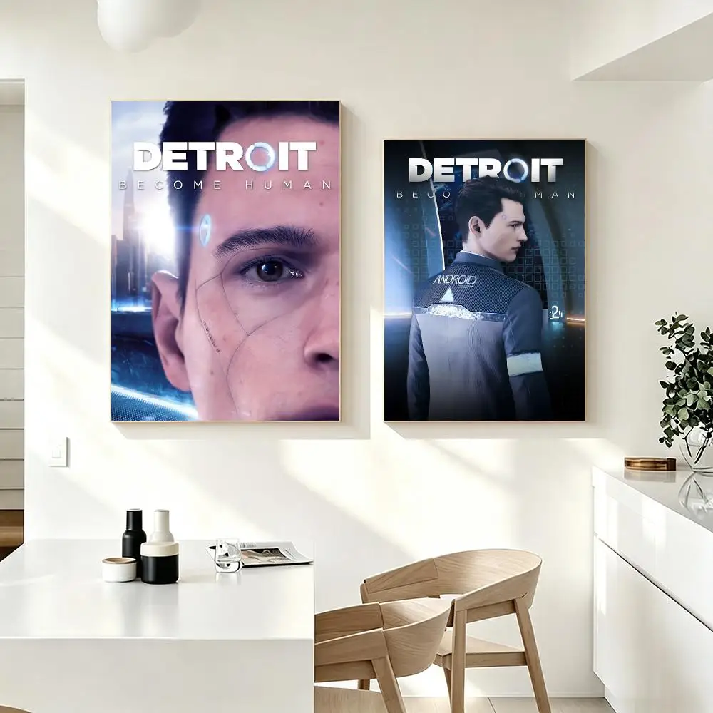 Game Detroit Become Human Poster Poster HD Printing Fresh Elegant Style Wall Art Home Decor For Living Room Bedroom Gift