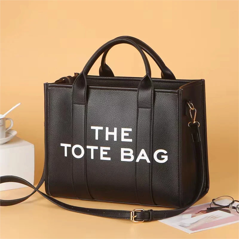 Luxury Designer Bag Women Tote Handbags Contrast Letters Fashion Ladies Shoulder Crossbody Bags Soft PU Leather Shopper Purses