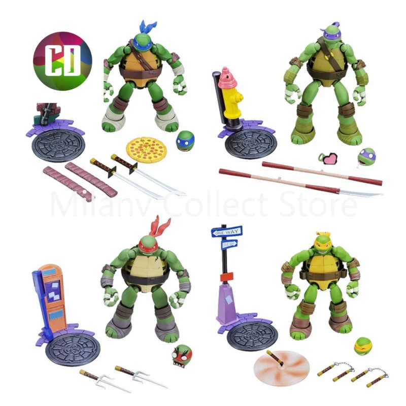

Brand new in stock CDTOYS 1/14 Ninja Turtles TMNT Gear Joint Movable Action Figure Model Collectible Toy Gift
