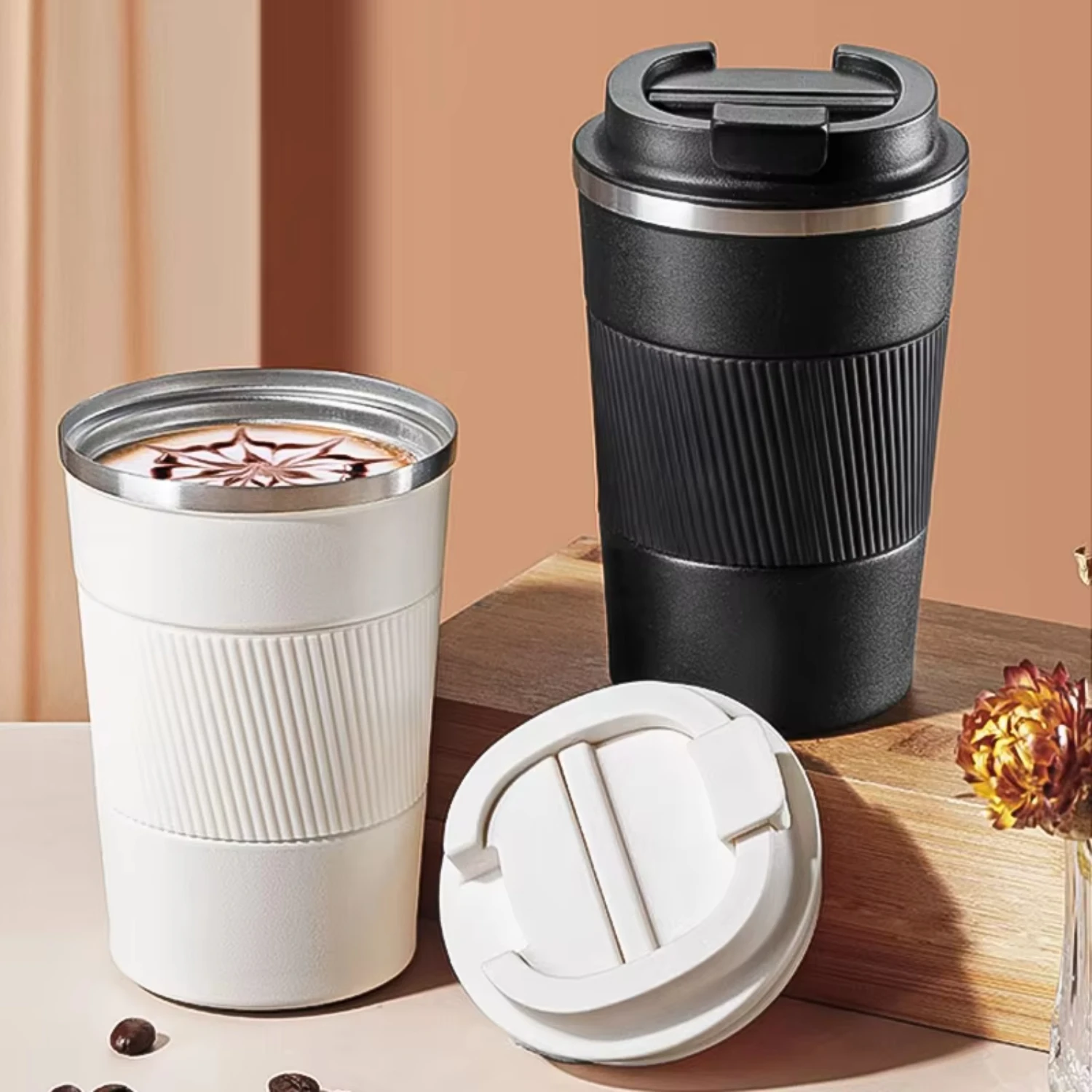 510ML Travel Coffee Mug Stainless Steel Thermal Mug Leakproof Car Tumbler Vacuum Flasks Portable Insulated Bottles