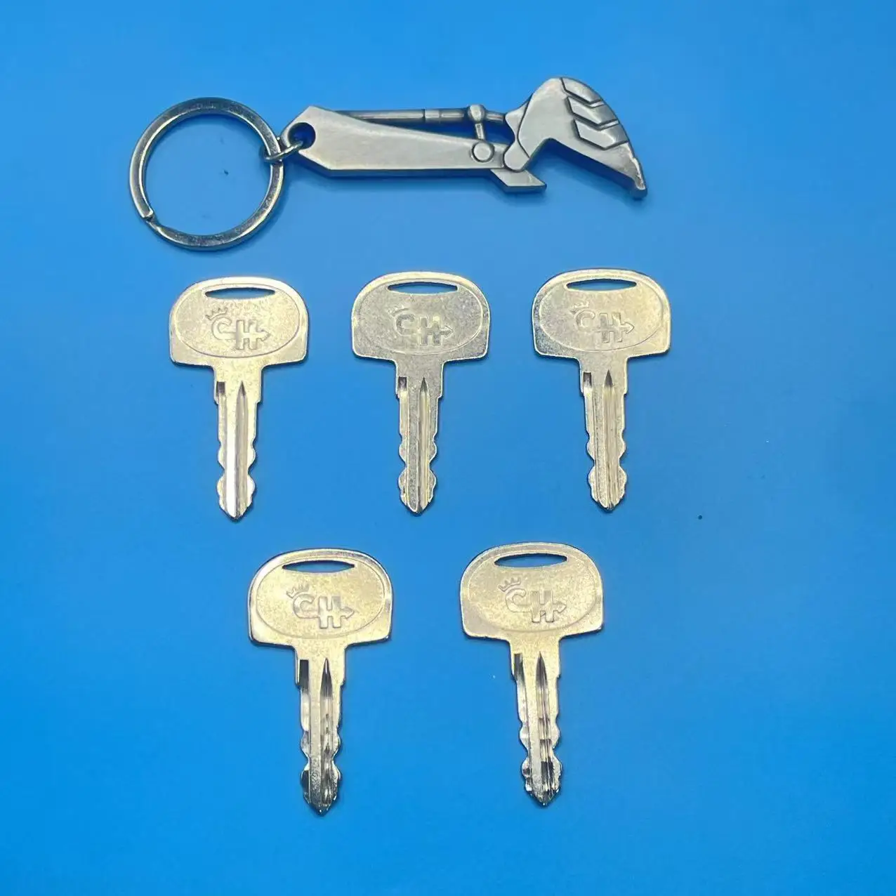 

5 Pcs 601 Key Replacement Ignition Keys 601 Spare Key for Sany Mini Excavator
