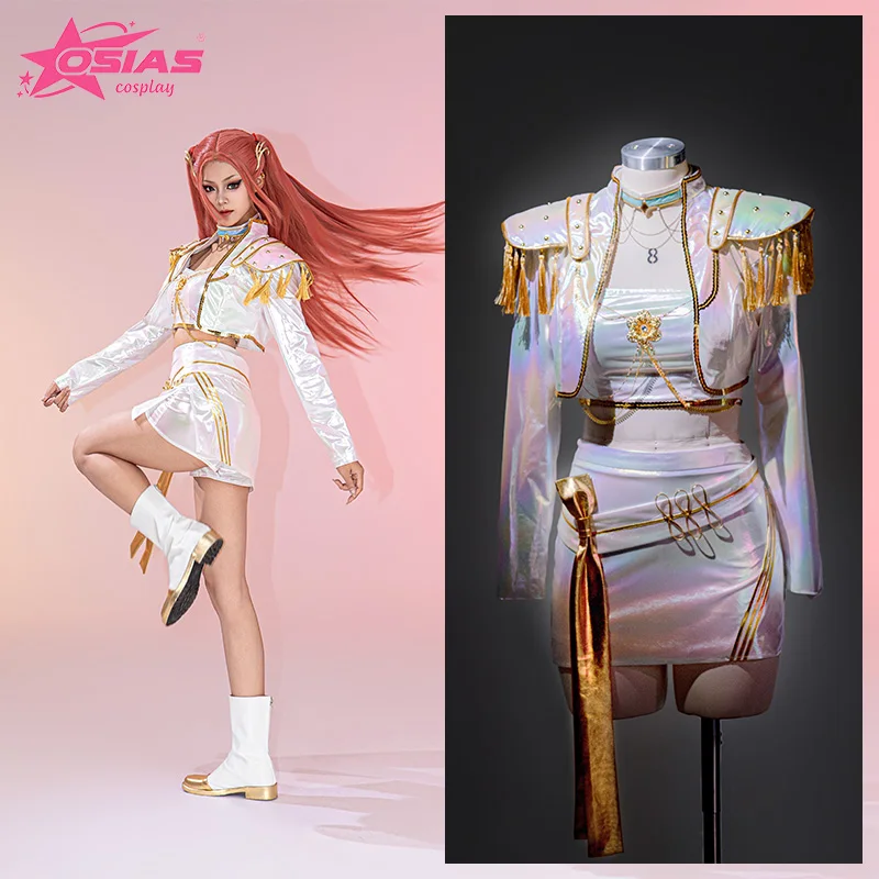 Set Kostum Cosplay OSIAS Mira Wig Mira Sepatu Mira Gelombang Mendesis