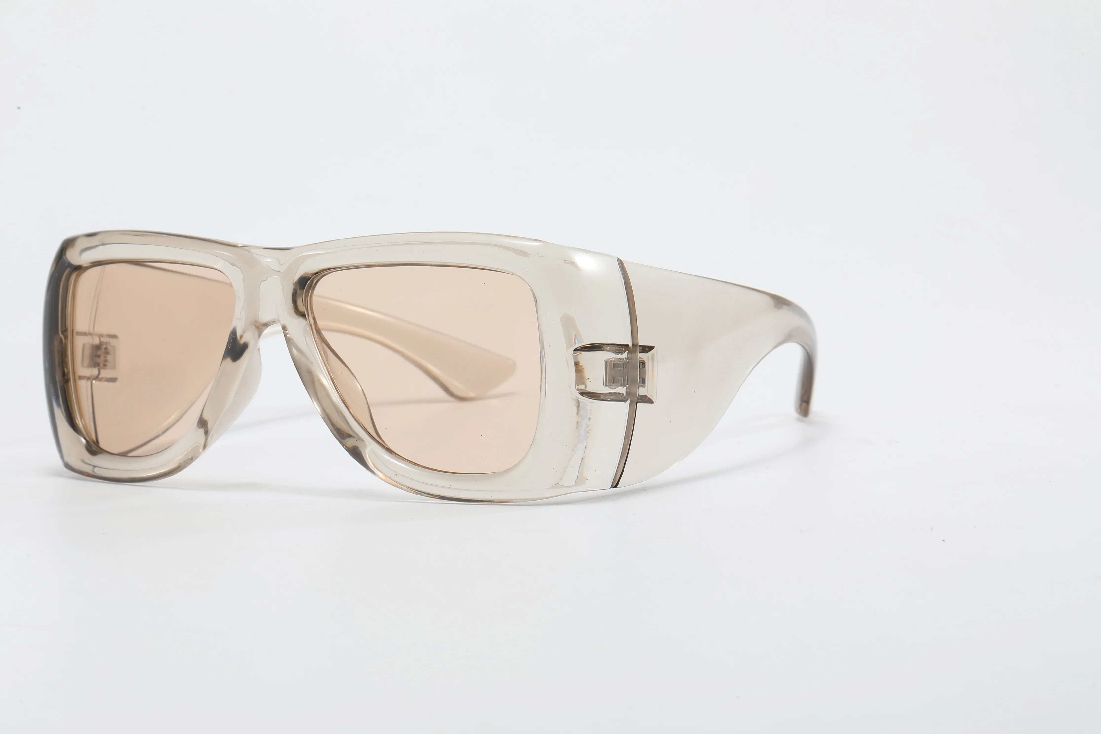 2026 Neue Mode Übergroße Quadratische Y2K Sonnenbrille für Damen Luxusmarke Schwarze Punk-Sonnenbrille für Herren Coole Hip-Hop-Sonnenbrille für Draußen – Detail 17