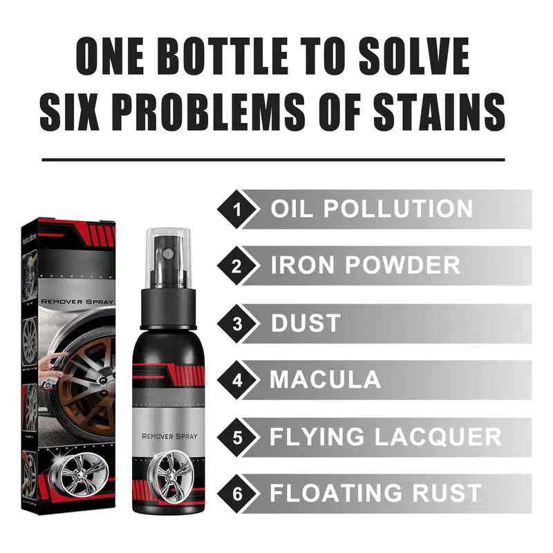Car Safe Rust Remover Spray, Auto Fast Acting, Wheel Hub Renewal Agent, Conversor para carros