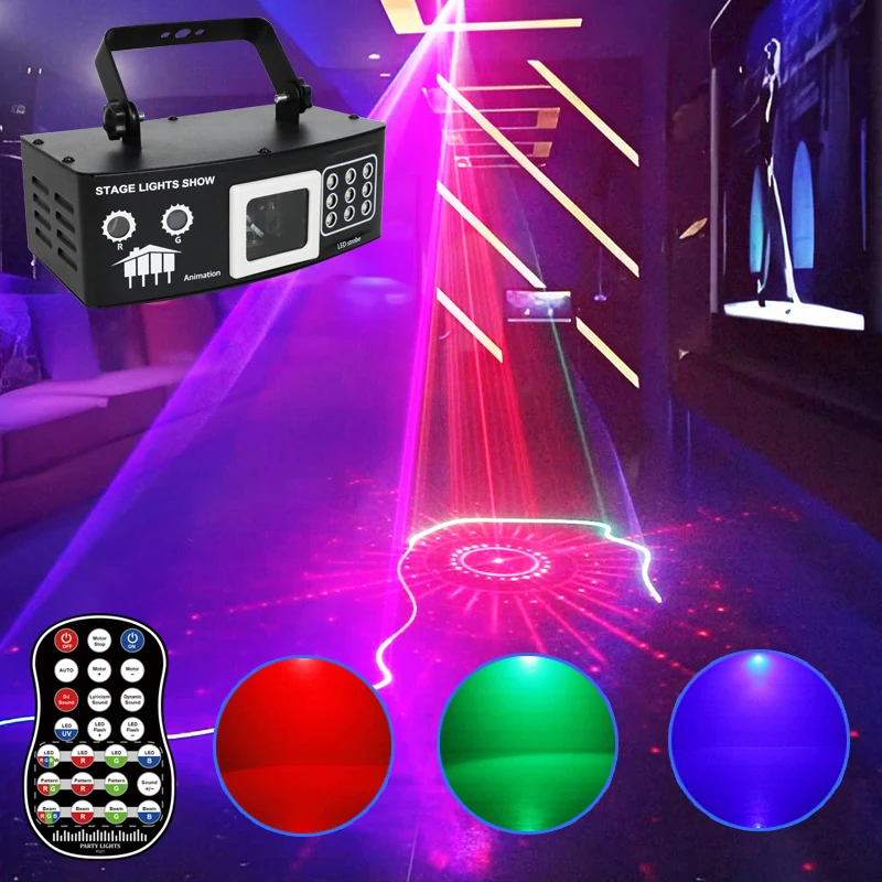 2025 лазерный DJ свет аудио стробоскоп RGB DMX проектор эффект лазерного луча дистанционное управление Рождественский дом товары для рождественских каникул