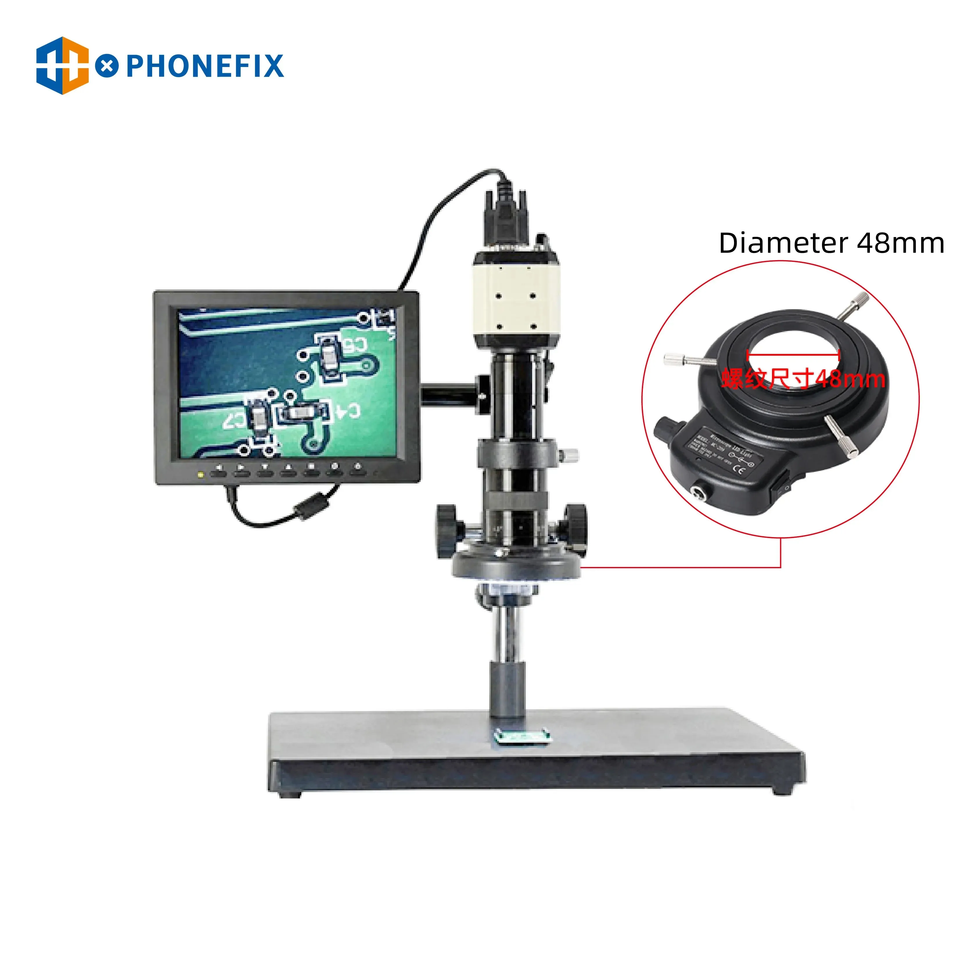 Microscopio regolabile 144 LED anello luminoso microscopio illuminatore lampada per microscopio Stereo trinoculare eccellente cerchio LED luce