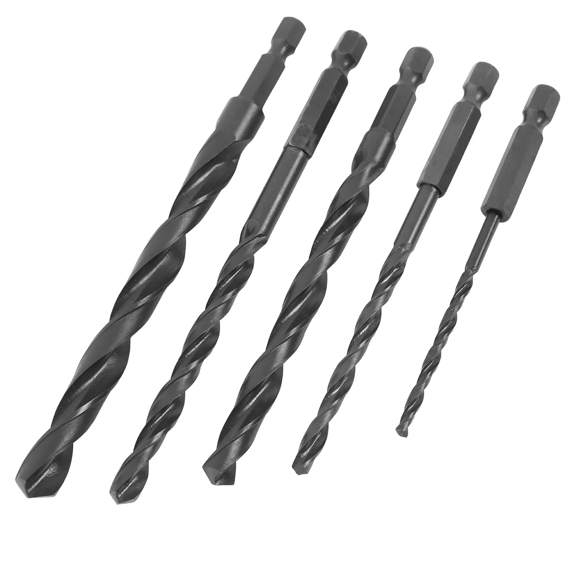 

5-Piece Hex Shank Drill Bit Set, 1/4-Inch – Hyper Tough
