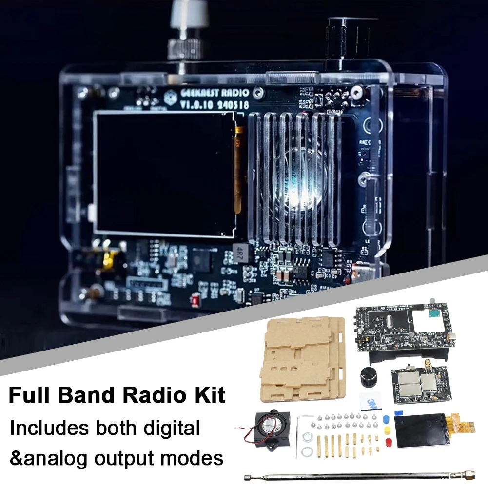 All Band Radio Set Digital/Analog Output Radio Receiver FM AM MW SW SSB LSB USB Portable Shortwave Radio 800mAH Battery