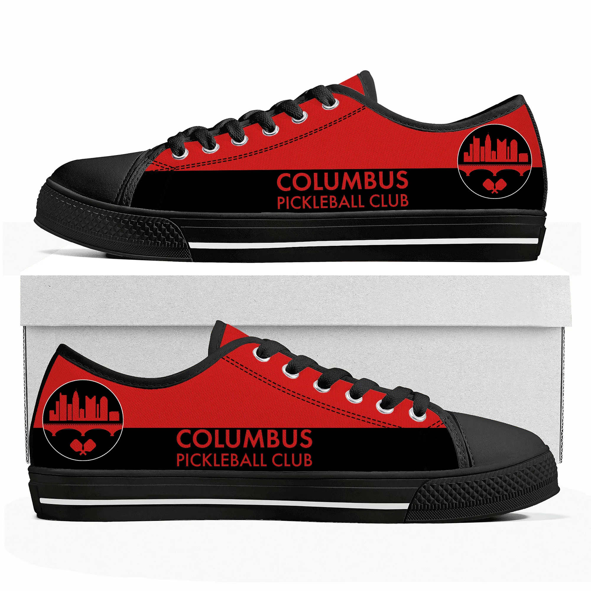 COLUMBUS P.C. pickleball Low Top Sneakers Mens Womens Teenager Canvas High Quality Sneaker Casual Custom Made Customize DIY Shoe