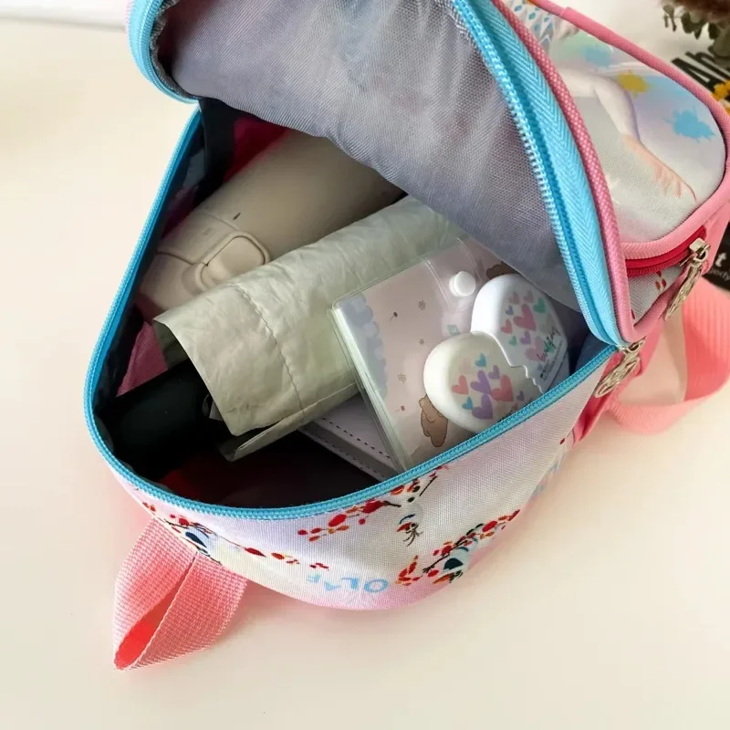 MINISO Disney Frozen Elsa Princess Niedlicher Cartoon-Schulrucksack für Mädchen, lässige Mode, große Kapazität, wasserdichte Dual-Shoulder-Tasche