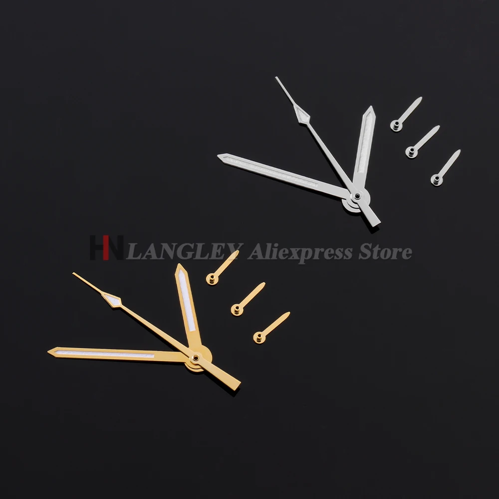 New Watch Hands Fits VK63 VK63A Quartz Movement Hands Green Luminous 6 Hands Silver Gold Watch Pointer Accessories 10*14.5*15mm