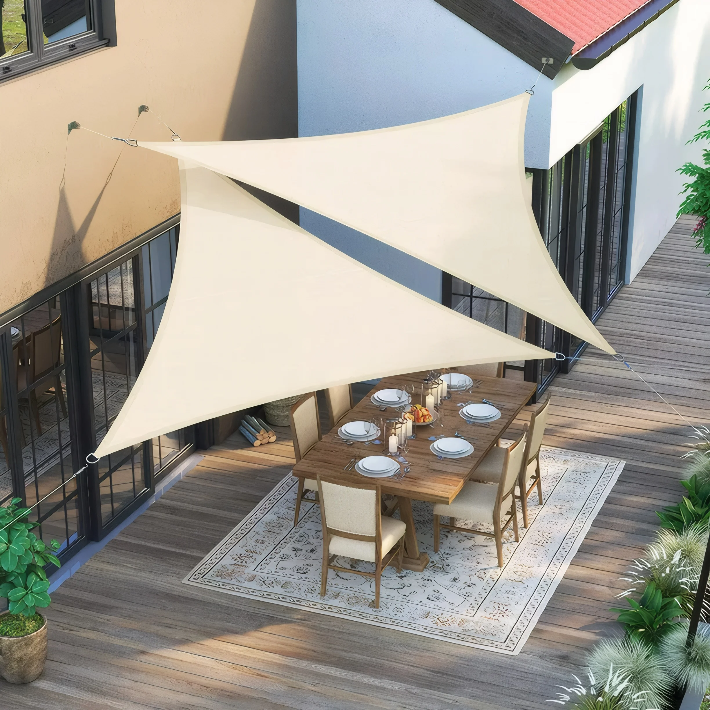 

A waterproof awning, pool sun protection and sunshade sail, garden sunshade, for patio, garden sunshade, outdoor activities