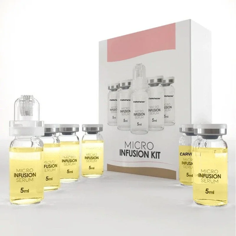 CARVENCHY Micro Infusion Kit 6x5ml Collagen Hyaluronic Acid Serum Anti-Aging Firming Hydrating Pore Minimizing Facial Care