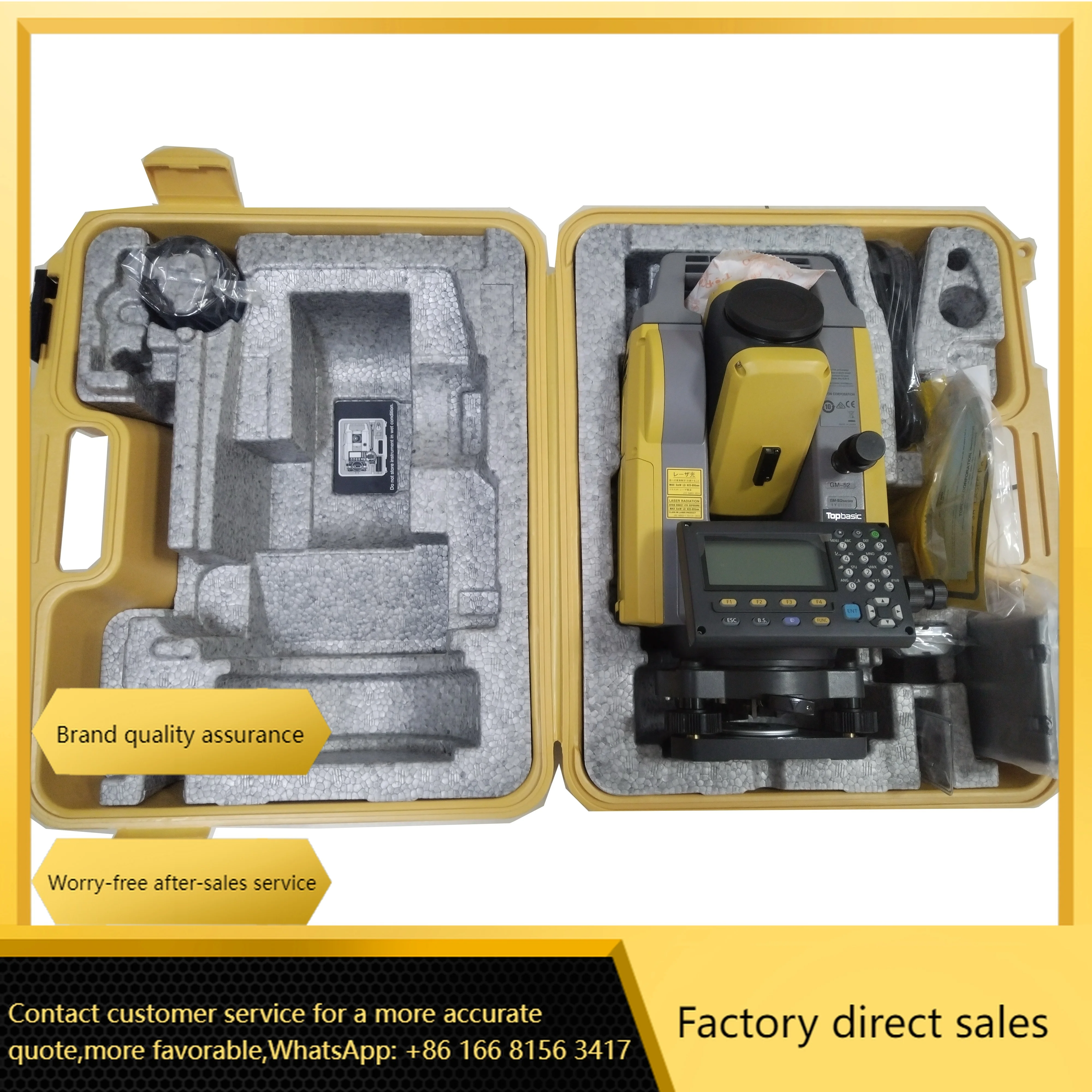 New Model GM52 Reflectoless Total Station Optics Instrument For Surveying