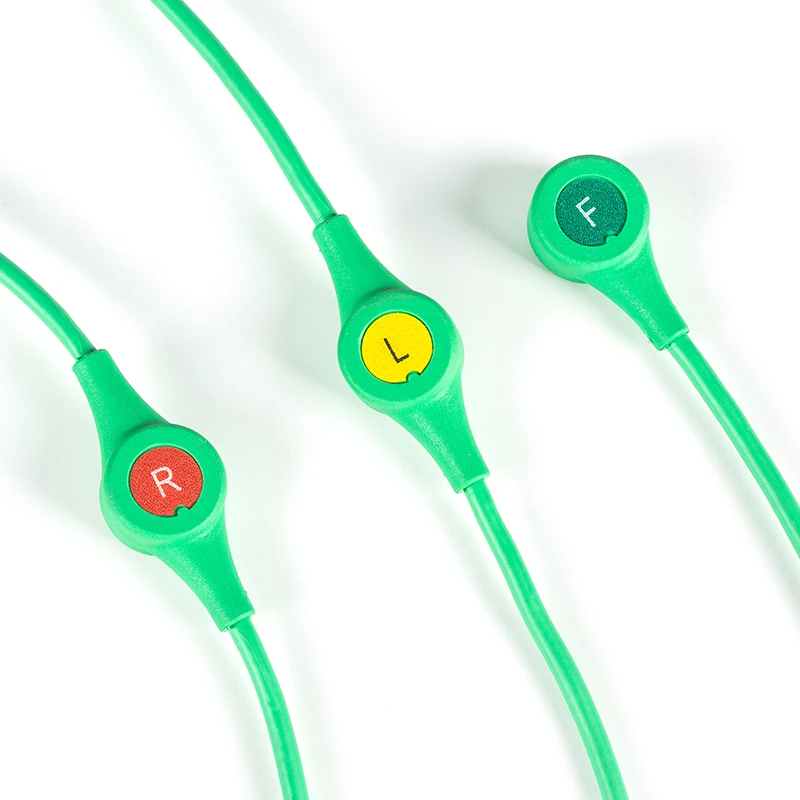 MS16160 MS16161 3 Lead ECG Cable, Dual 5-Pin Connector for Medical Equipment