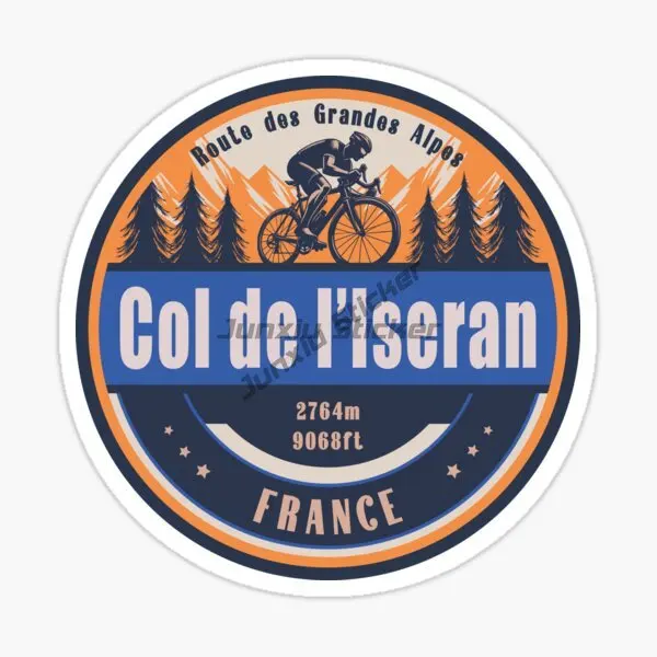 

Col De L'lseran French Alps Highest Paved Road Riding Climbing Car Sticker Self-adhesive Waterproof Decorative Decal