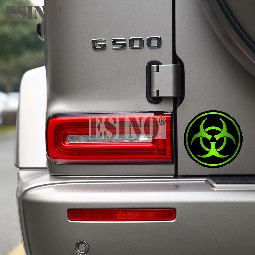 Car Styling Zombie Bio Hazard Decal Cartoon PVC  Waterproof Car Body Sticker Pattern Vinyl