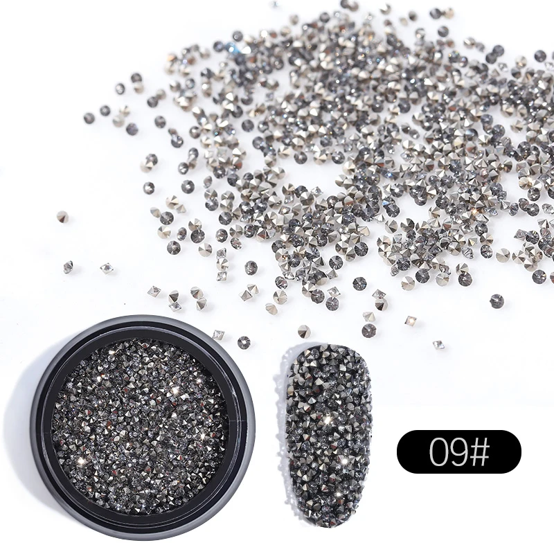 ลูกปัดคาเวียร์ทันสมัยการออกแบบที่ไม่ซ้ำกันสีทองเงินใช้งานง่ายอุปกรณ์ทำเล็บมือทำเล็บมีเสน่ห์เล็บแฟชั่น DIY