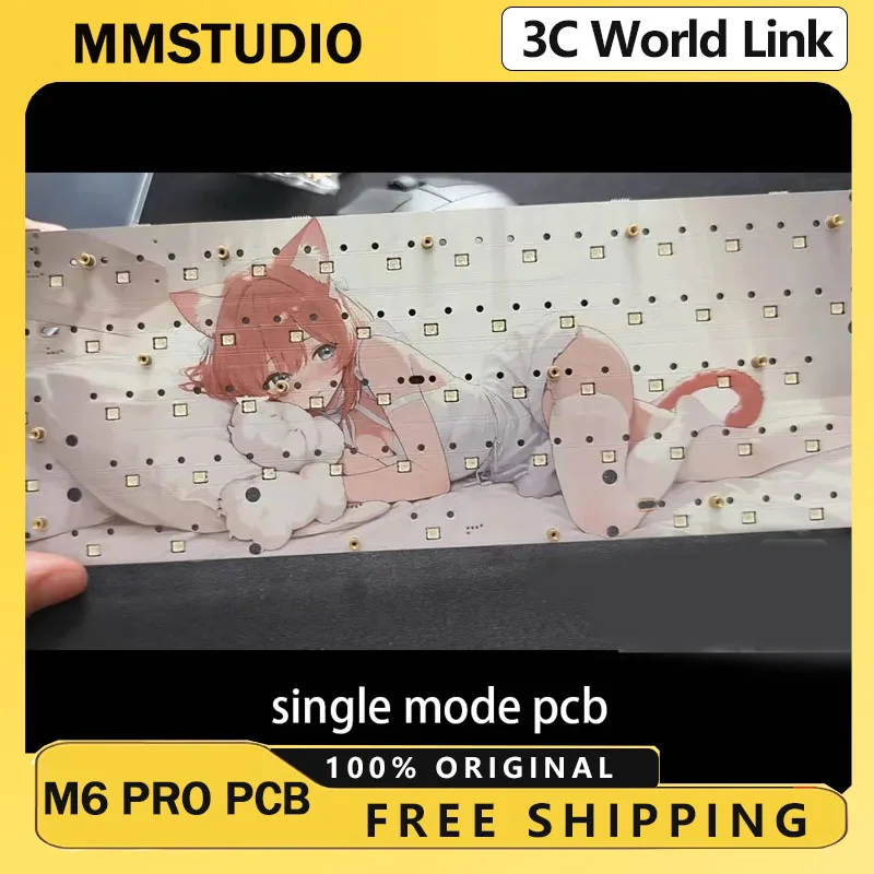 

Mmstudio M6pro+ Single Mode Magnetic Switch Pcb 3mode M6 Pro Costom Wooting Takka Made68 Keyboard Kit 0.0001rt Wired 8k Keyboard