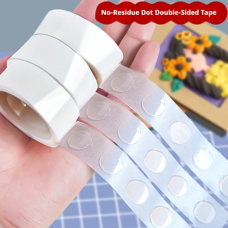 Traceless Transparent Double-Sided Adhesive Dots, Round Double-Sided Tape, High Adhesion Balloon Decorations, Nano Glue